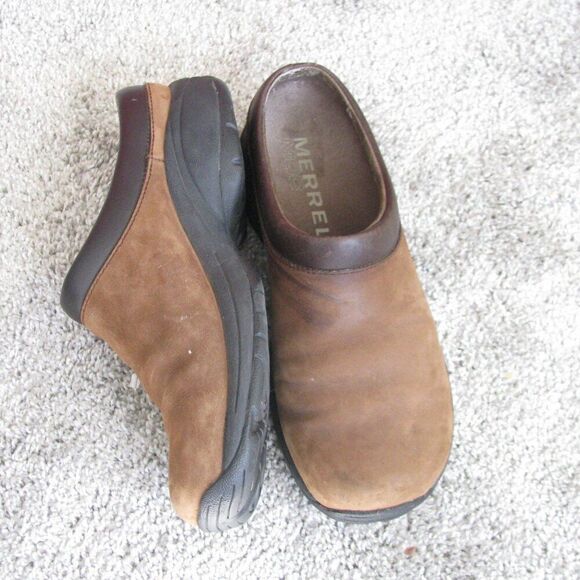 Merrell  brown clogs 8.5 - Picture 1 of 9